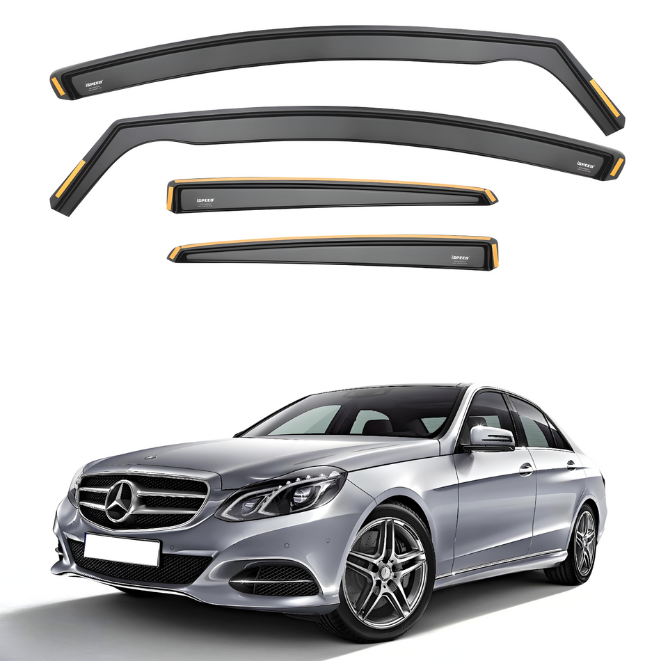 Mercedes E-Class W212 2009-2016 4-Door Saloon Wind Deflectors 4pc Set