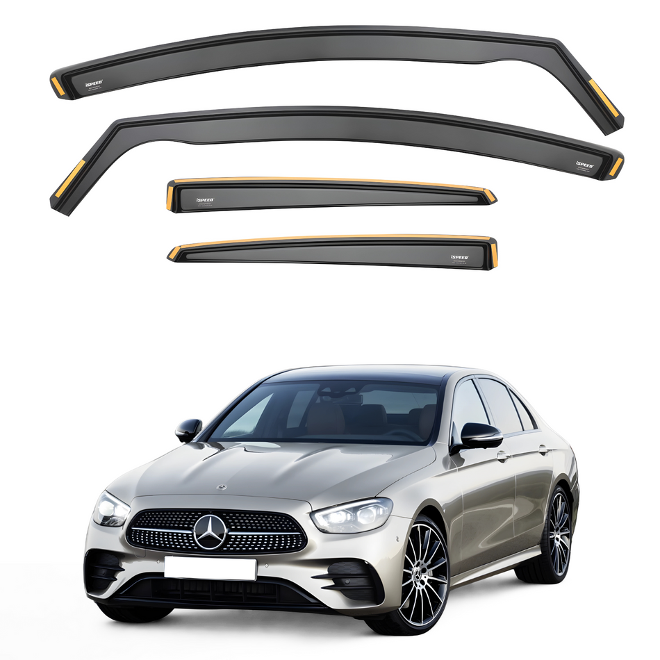 Mercedes E-Class W213 2016-2023 4-Door Saloon Wind Deflectors 4pc Set