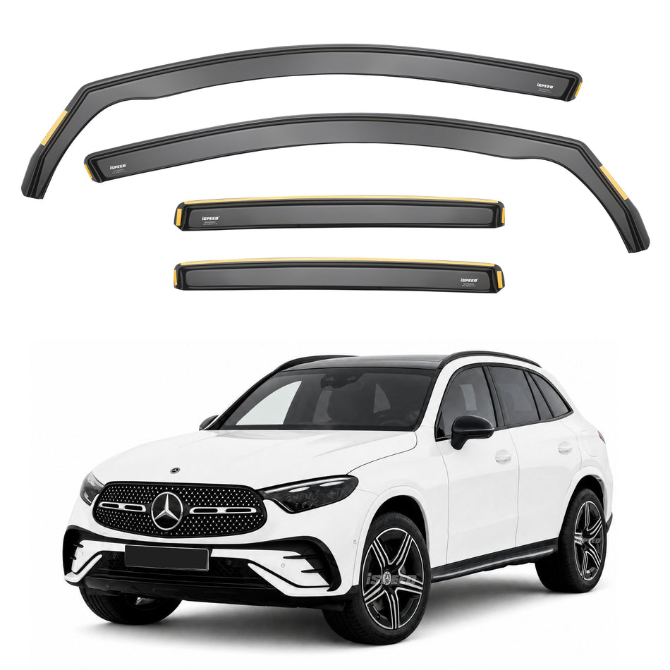 Mercedes GLC MK2 X254 2022-2027 Wind Deflectors 4pc Set (Does not fit coupe)