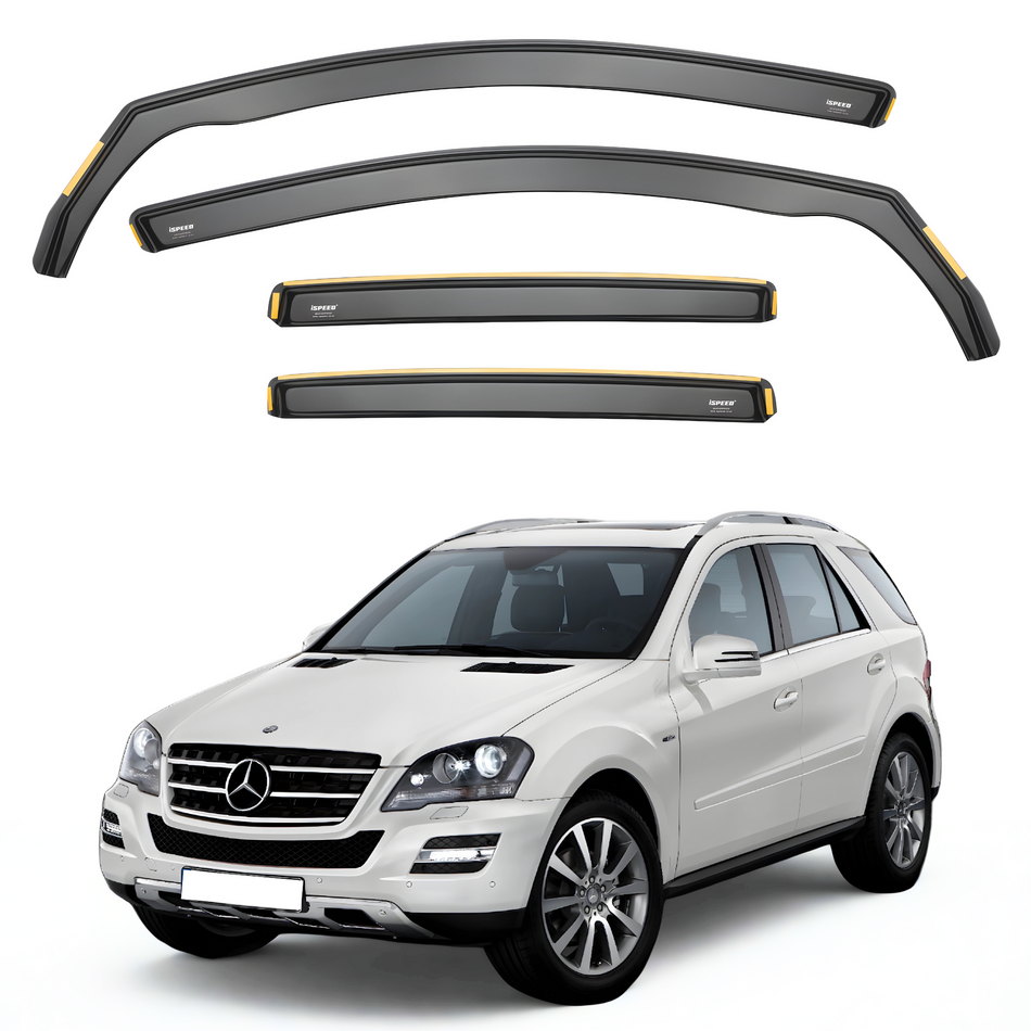 Mercedes ML-Class W164 2005-2011 5-Door SUV Wind Deflectors 4pc Set