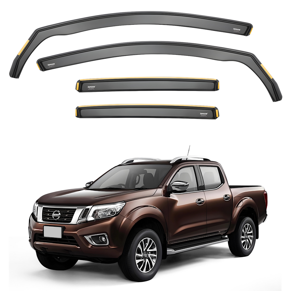 Nissan Navara NP300 Double Cab 2014-2025 Wind Deflectors 4pc Set