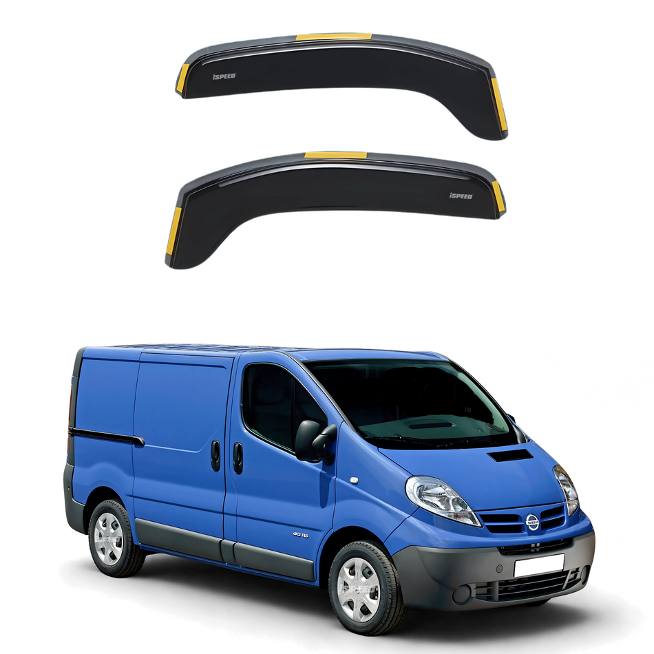 Nissan Primastar MK1 2001-2014 Short Style Wind Deflectors 2pc Set