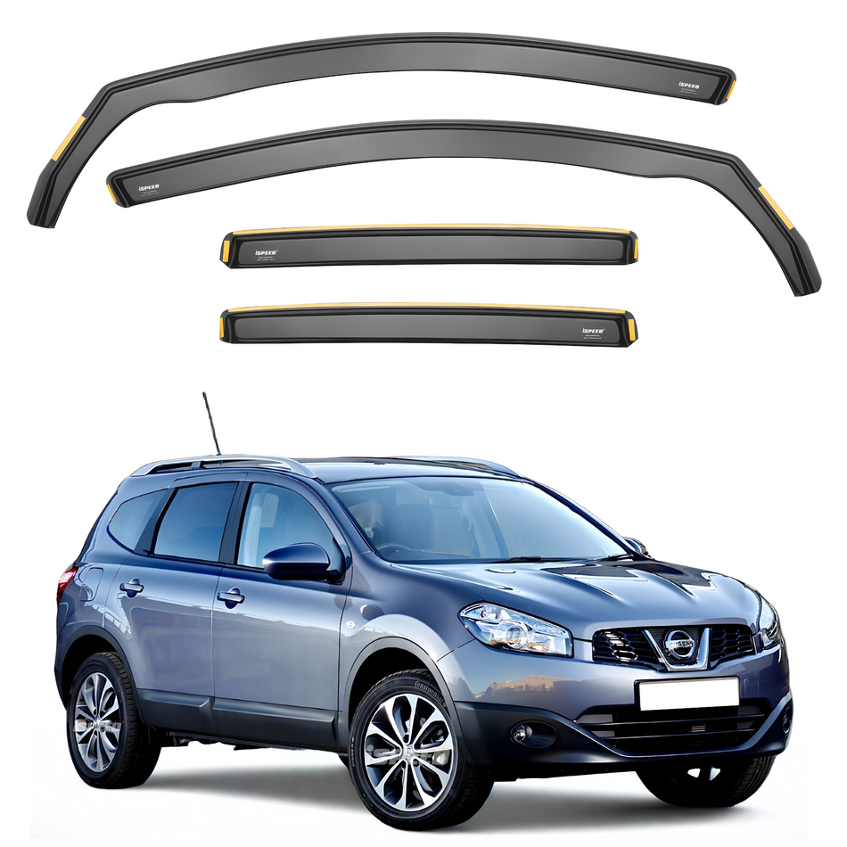 Nissan Qashqai +2 2008-2013 7 Seater Wind Deflectors 4pc Set