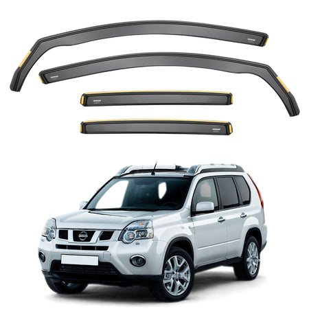 Nissan X-Trail MK2 T31 2007-2013 5-Door SUV Wind Deflectors 4pc Set - ISPEED