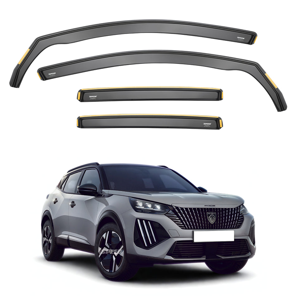 Peugeot 2008 MK2 2019-2027 Wind Deflectors 4pc Set