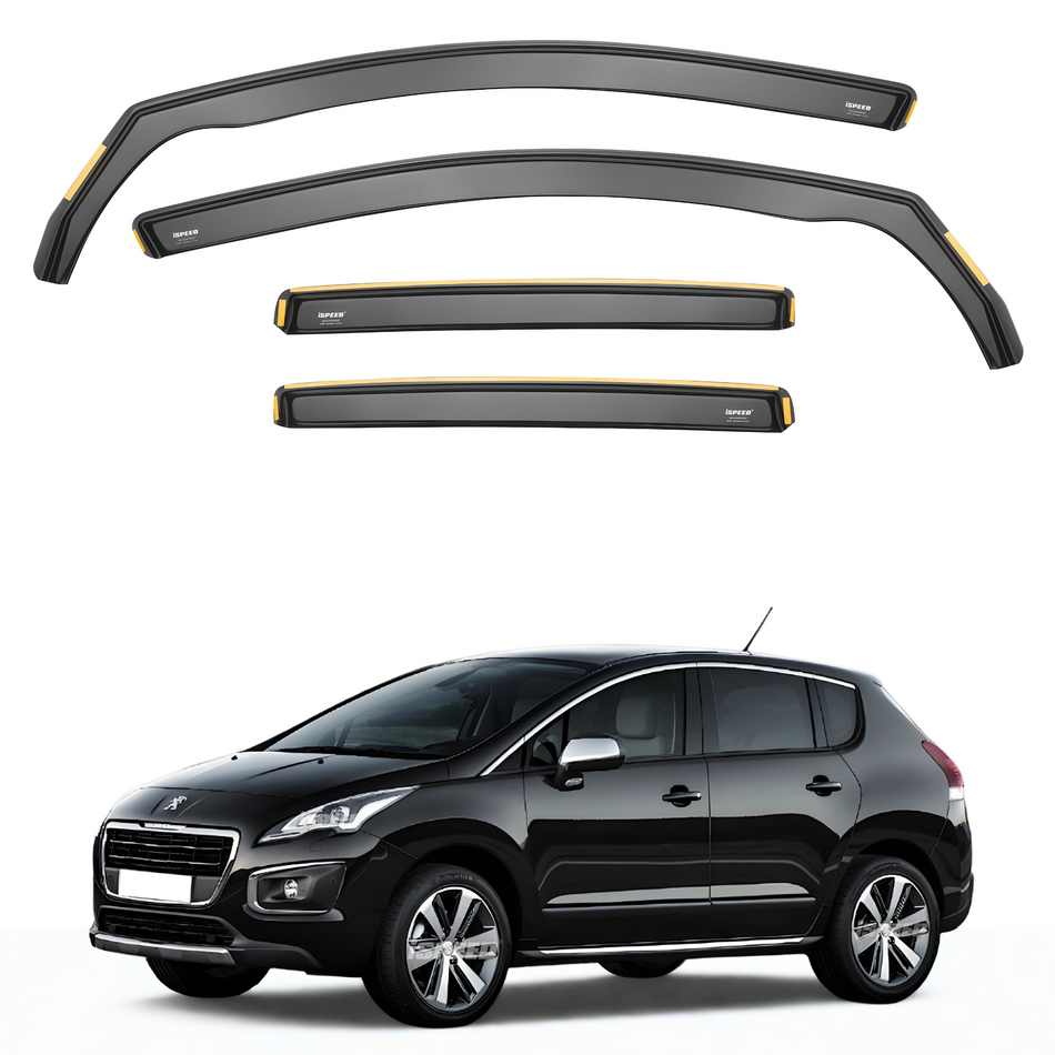 Peugeot 3008 MK1 2008-2016 5-Door MPV Wind Deflectors 4pc Set