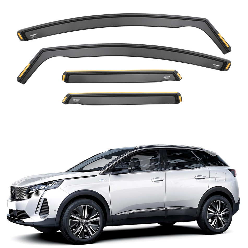 Peugeot 3008 MK2 2016-2023 Wind Deflectors 4pc Set