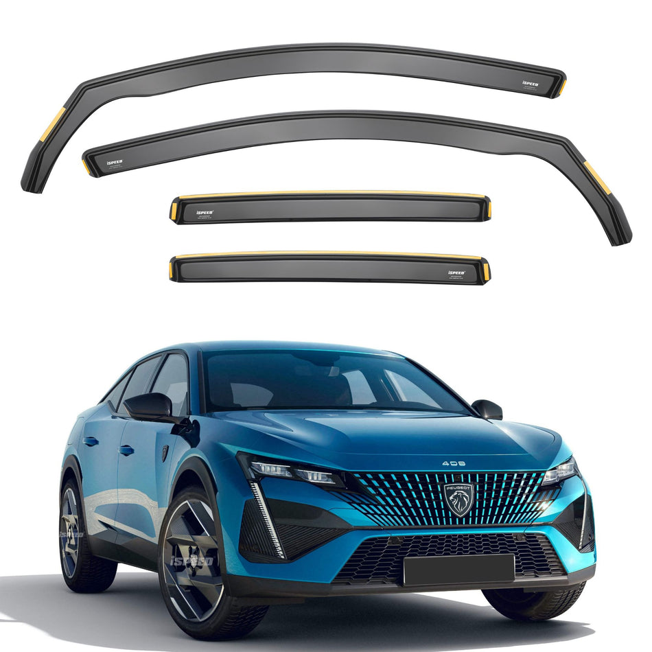 ISPEED Peugeot 408 2022-2026 5-Door SUV Wind Deflectors 4pc Set - 2022 2023 2024 2025 2026