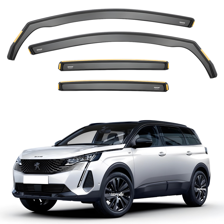 Peugeot 5008 MK2 2016-2024 5-Door SUV Wind Deflectors 4pc Set