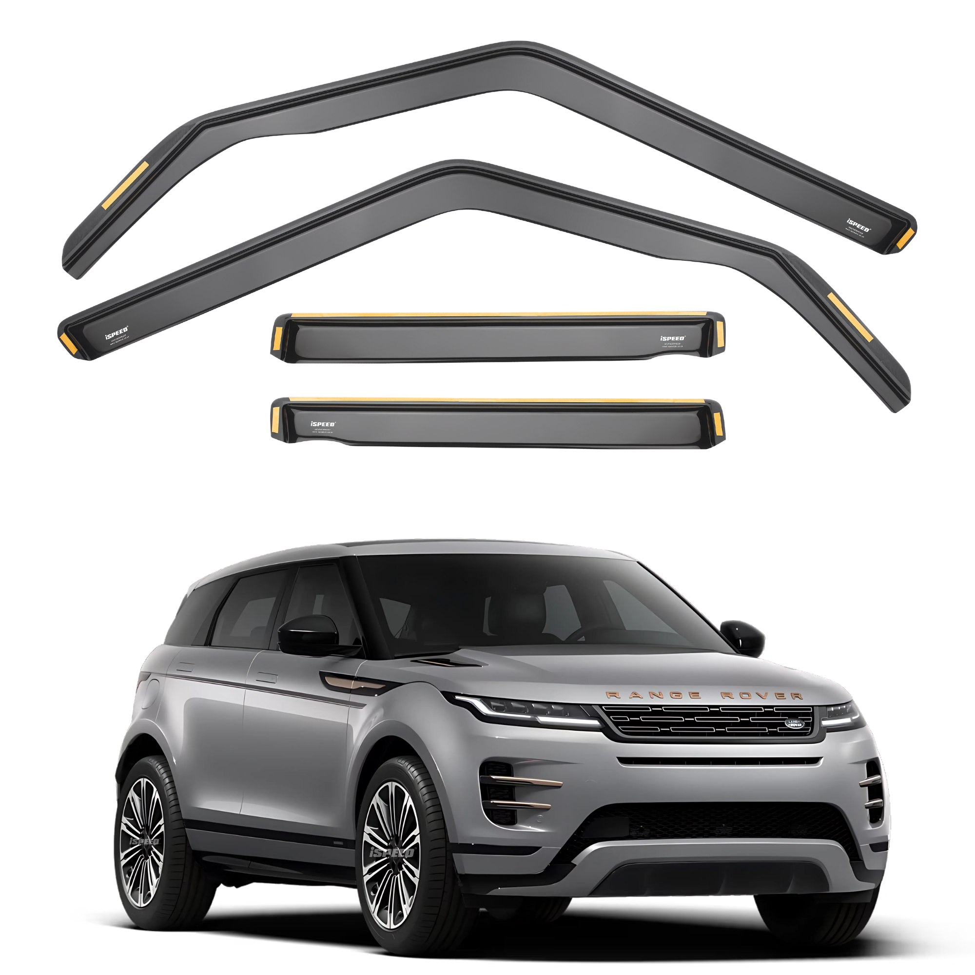Range Rover Evoque MK2 2018-2025 5-Door SUV Wind Deflectors 4pc Set ...