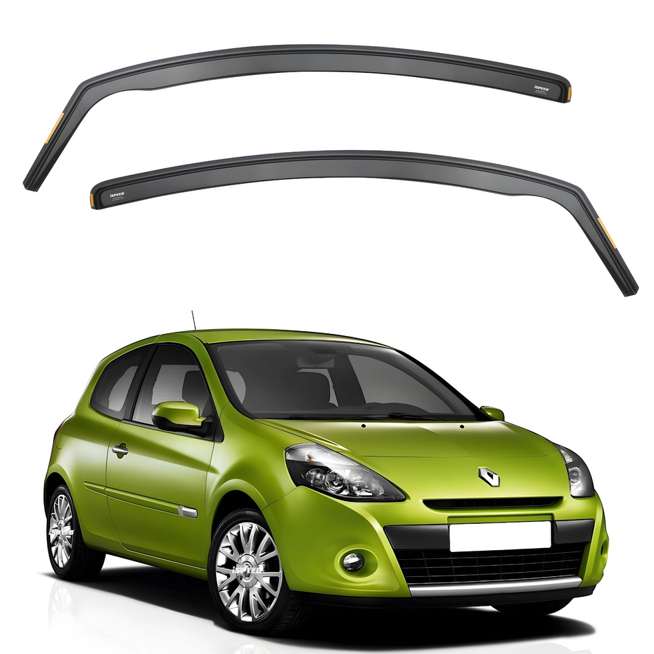 Renault Clio MK3 2005-2012 3-Door Hatchback Wind Deflectors 2pc Set