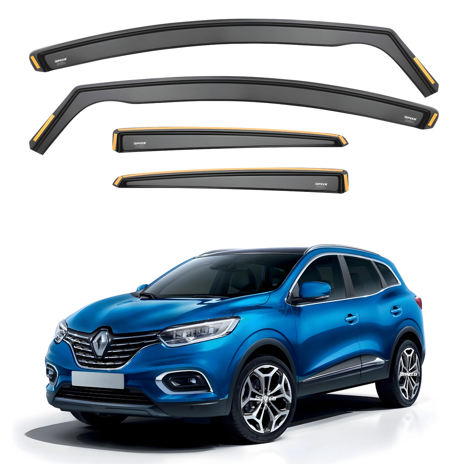 Renault Kadjar 2015-2024 5-Door SUV Wind Deflectors 4pc Set