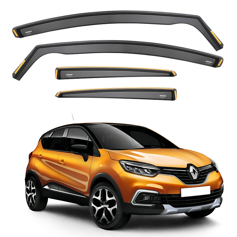 Renault Captur MK1 2013-2019 5-Door SUV Wind Deflectors 4pc Set