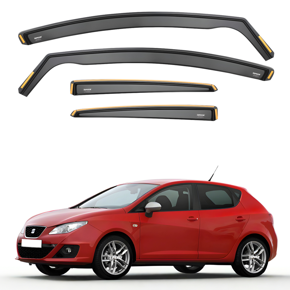 Seat Ibiza MK4 2008-2017 5-Door Hatchback Wind Deflectors 4pc Set