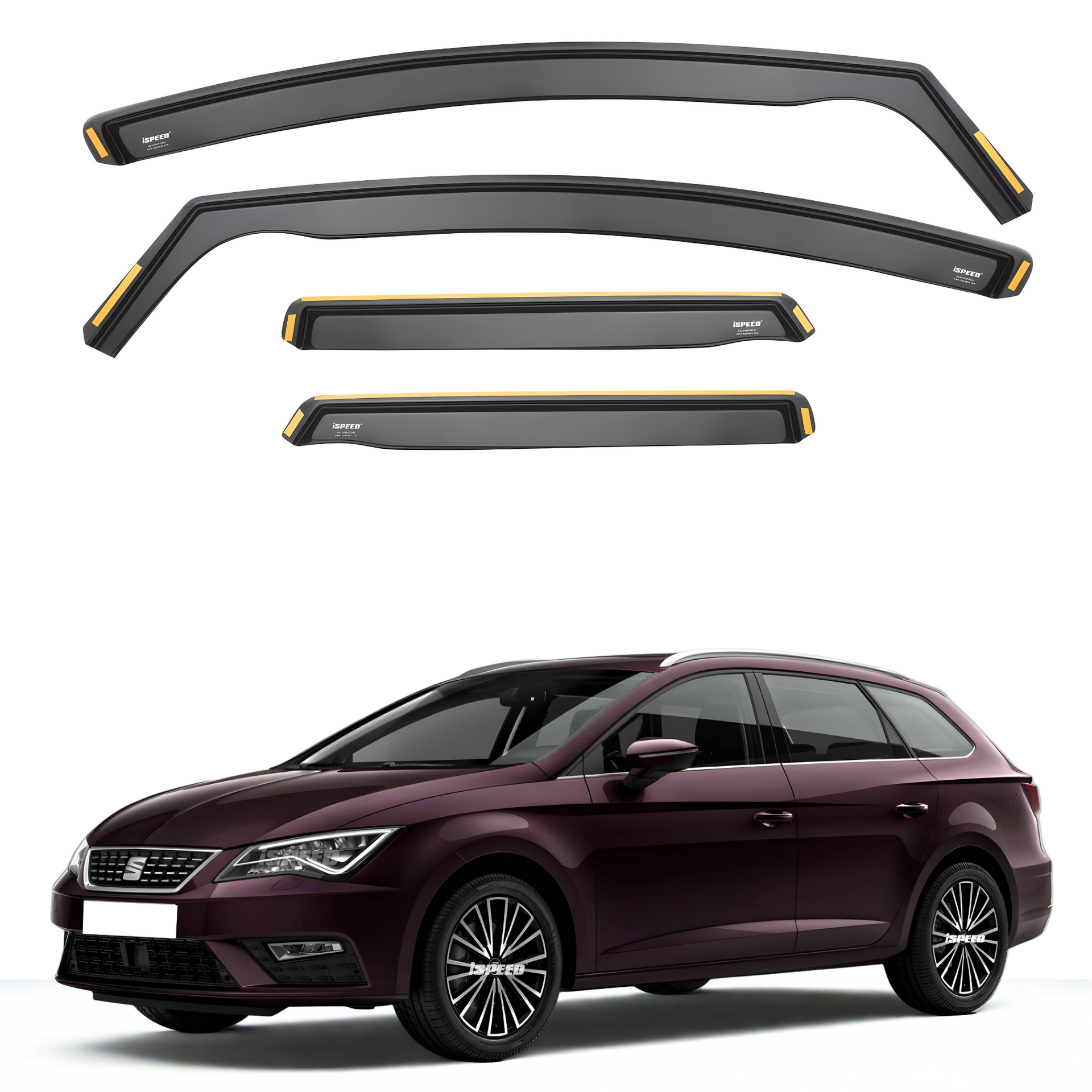 Seat leon mk3 wind deflectors sales