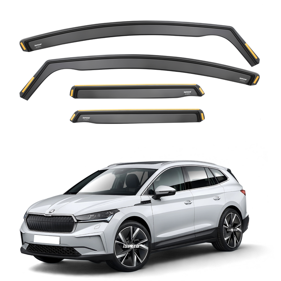 Skoda Enyaq 2020-2025 5-Door SUV Wind Deflectors 4pc Set (Does Not Fit Coupe)