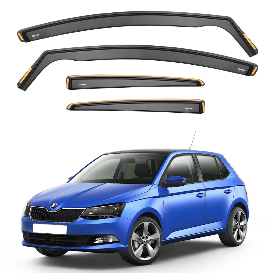 Skoda Fabia MK3 2015-2021 5-Door Hatchback/Estate Wind Deflectors 4pc Set