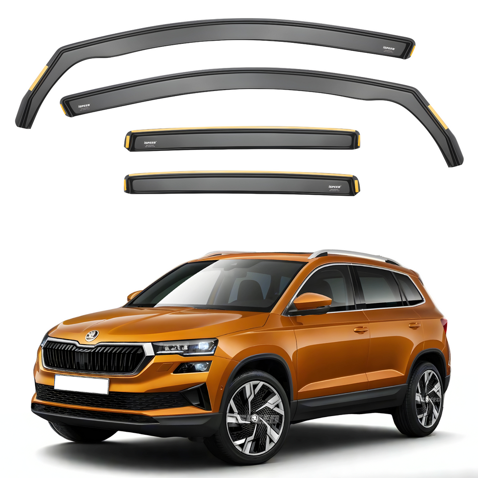 Skoda Karoq 2017-2025 5-Door SUV Wind Deflectors 4pc Set