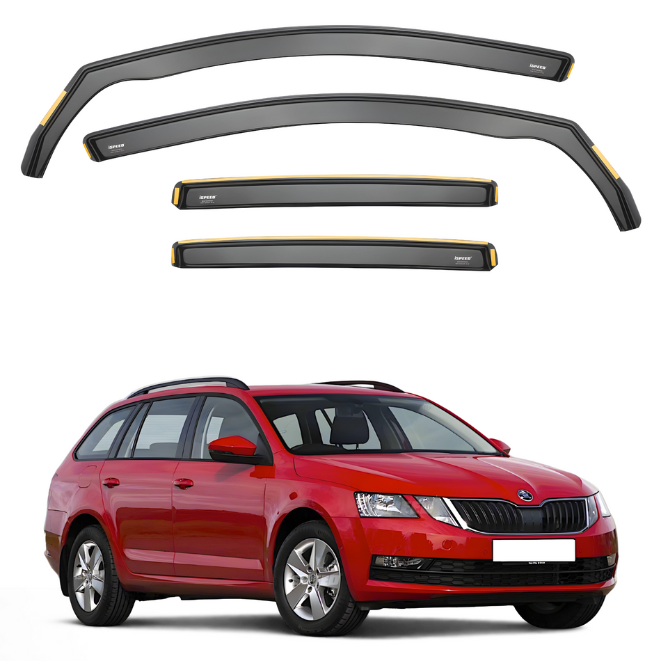 Skoda Octavia Combi/Scout MK3 2013-2020 5-Door Estate Wind Deflectors 4pc Set