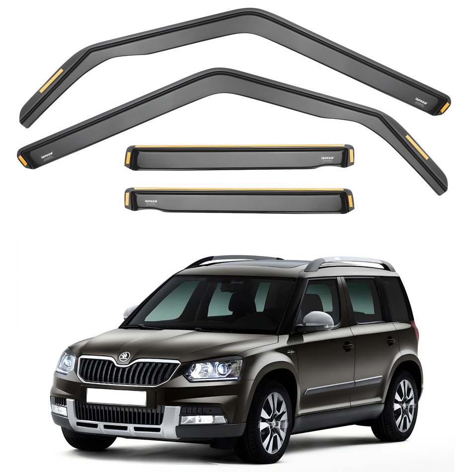 Skoda Yeti 2009-2018 Wind Deflectors 4pc Set