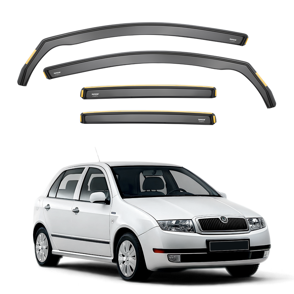 Skoda Fabia MK1 1998-2008 5-Door Hatchback/Estate Wind Deflectors 4pc Set