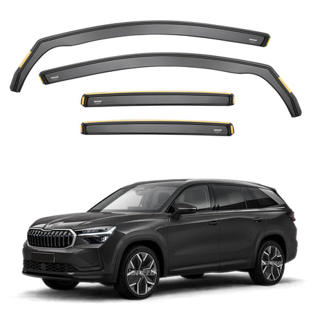 ISPEED Skoda Kodiaq MK2 2024-2026 5-Door SUV Wind Deflectors 4pc Set - 2024 2025 2026
