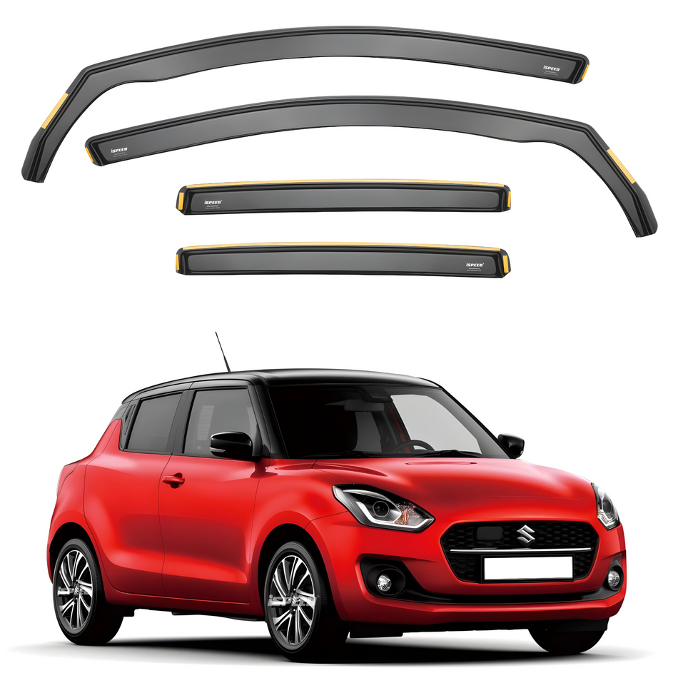 Suzuki Swift MK3 2017-2023 5-Door Hatchback Wind Deflectors 4pc Set