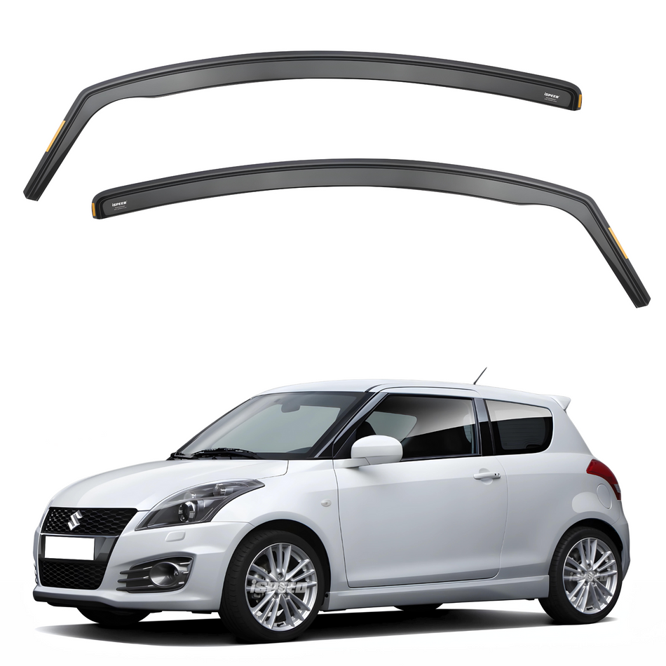 Suzuki Swift MK2 2010-2017 3-Door Hatchback Wind Deflectors 2pc Set