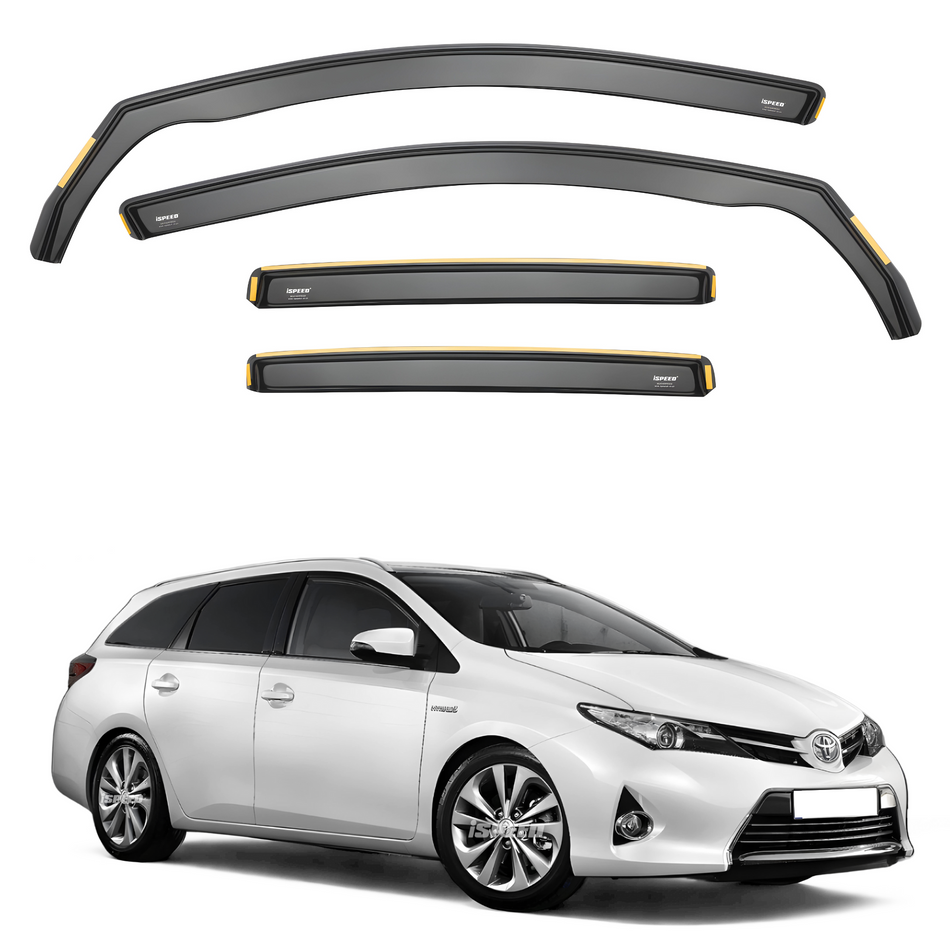 Toyota Auris MK2 2013-2018 5-Door Estate Wind Deflectors 4pc Set