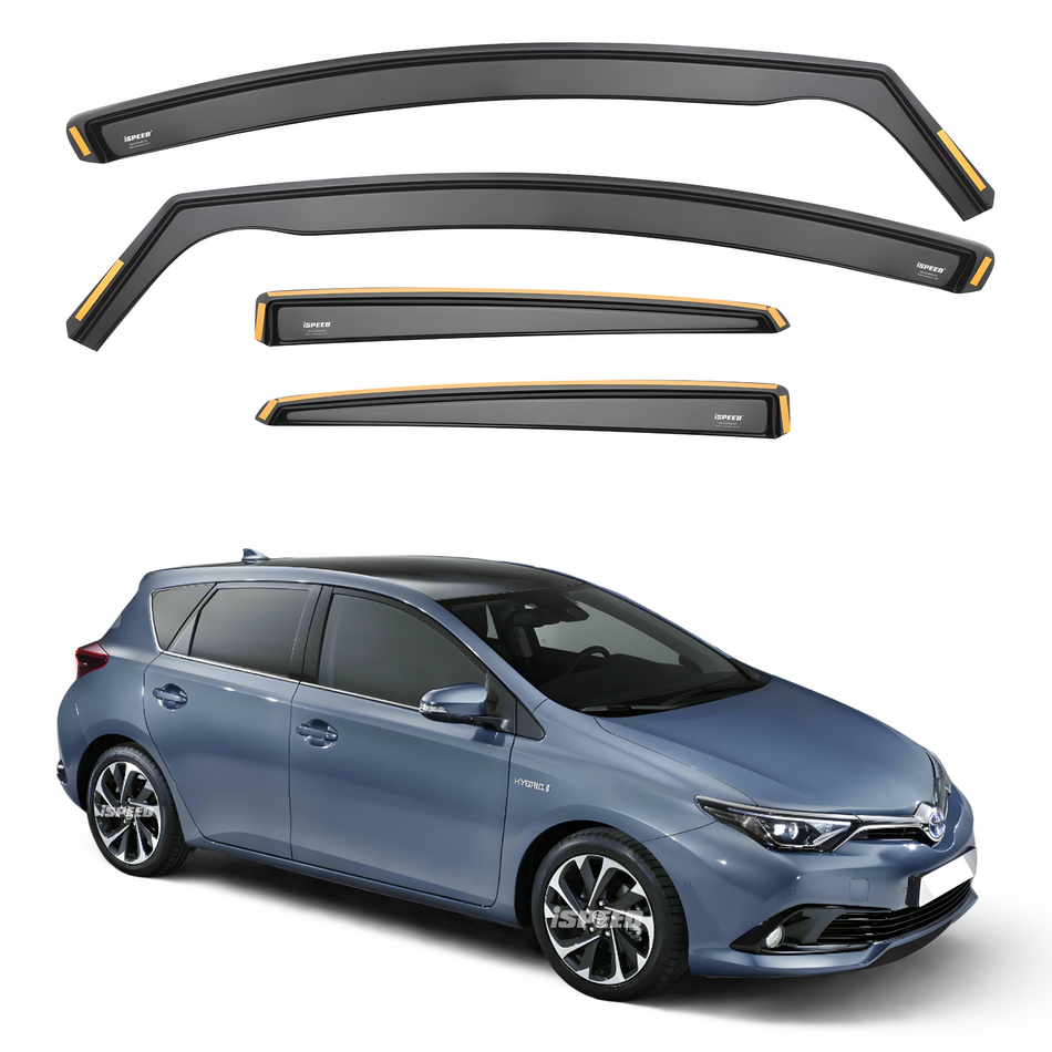 Toyota Auris MK2 2012-2018 5-Door Hatchback Wind Deflectors 4pc Set