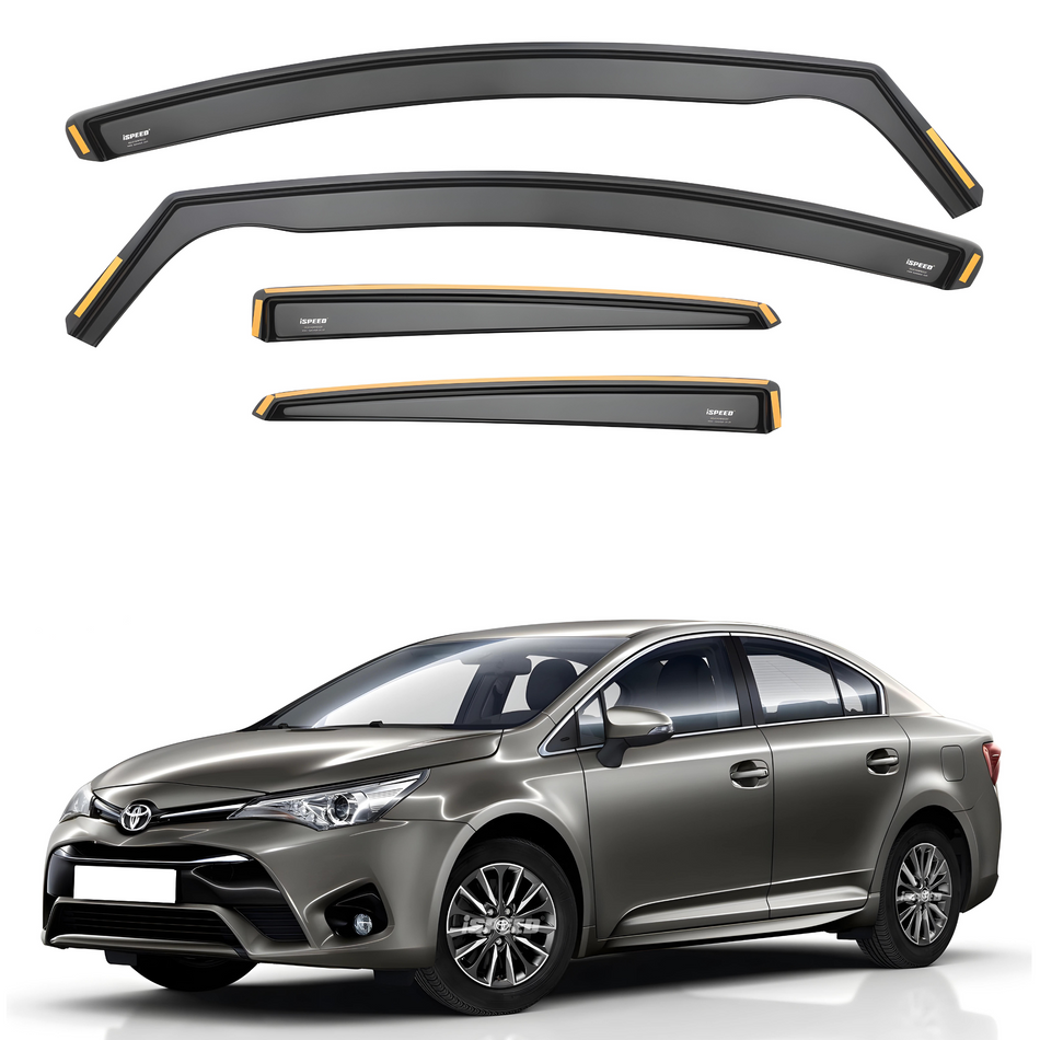 Toyota Avensis MK3 2009-2018 4-Door Saloon Wind Deflectors 4pc Set