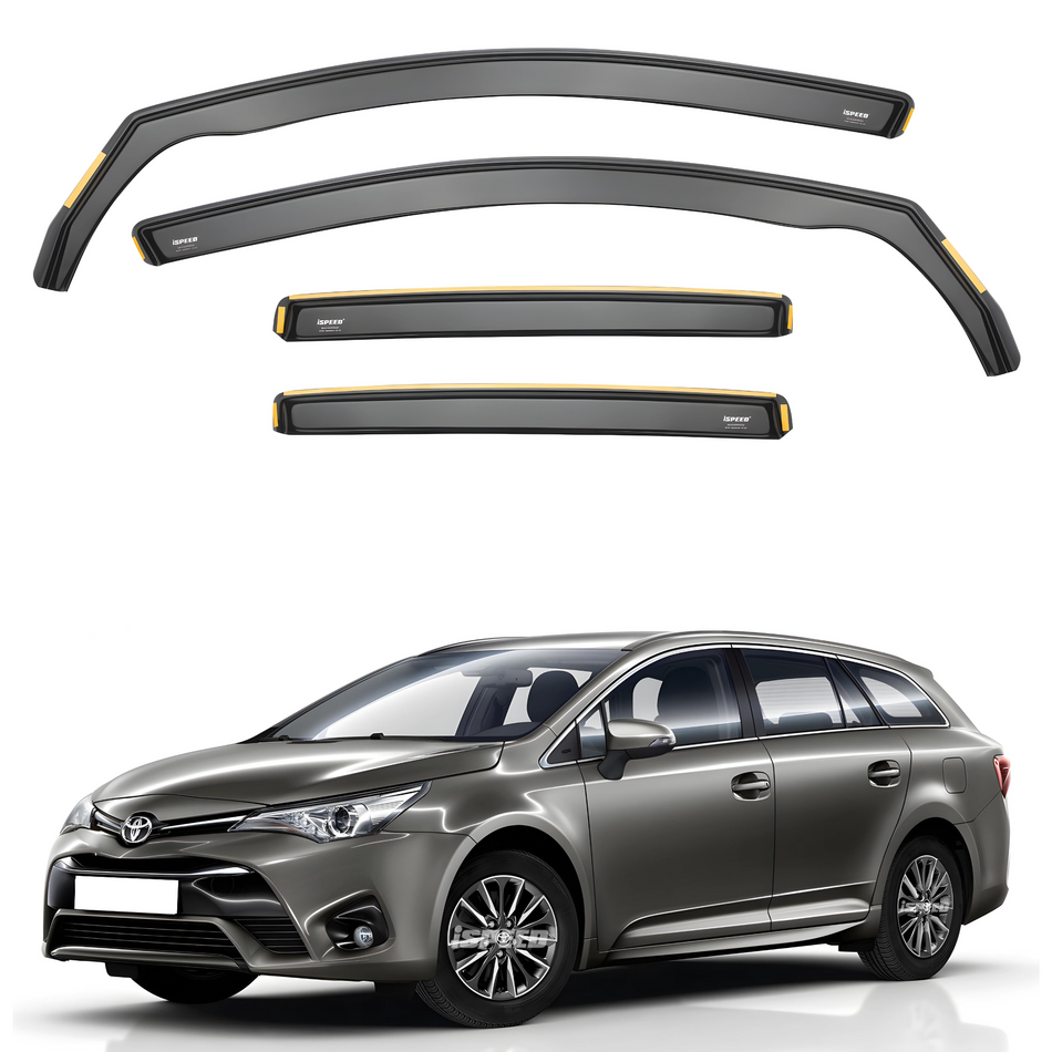 Toyota Avensis MK3 2009-2018 5-Door Estate Wind Deflectors 4pc Set