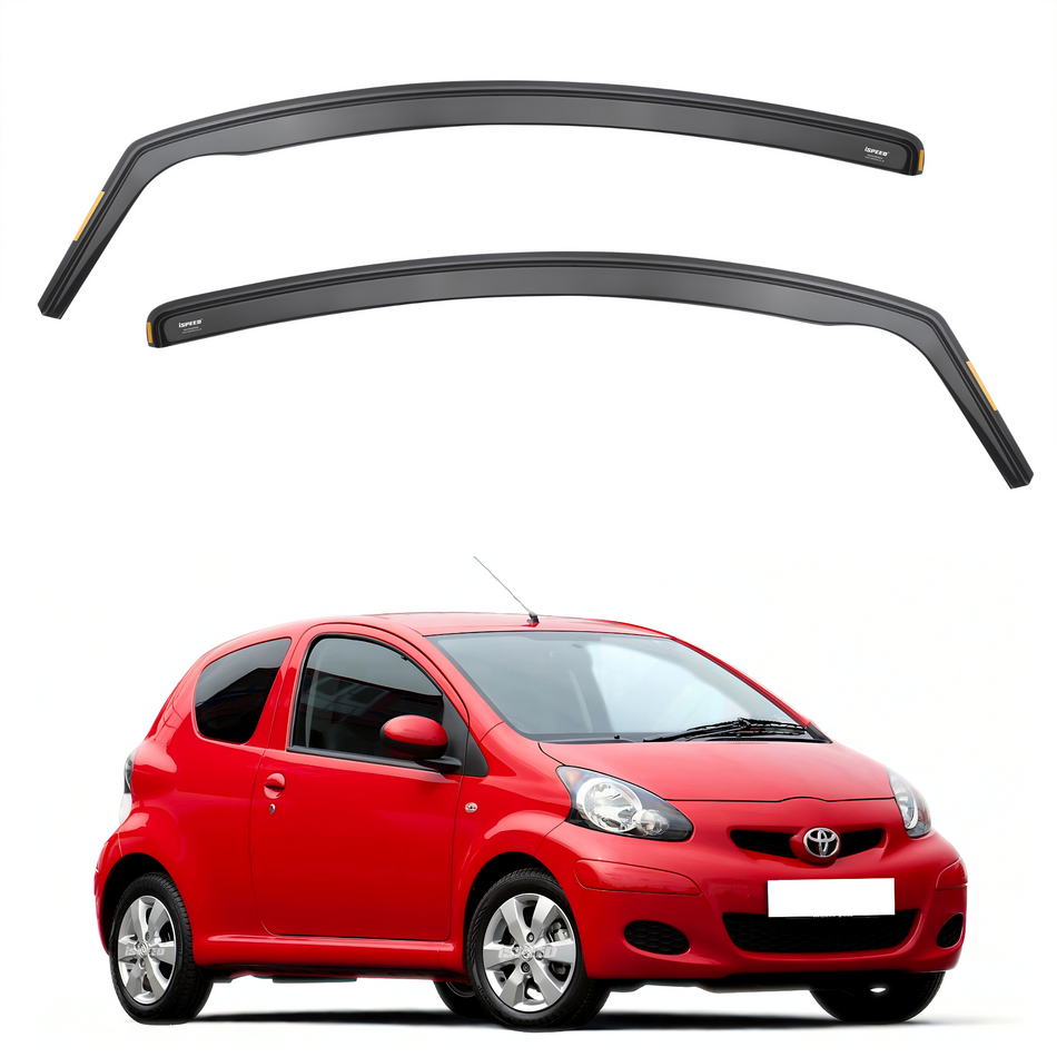 Toyota Aygo MK1 2005-2014 3-Door Hatchback Wind Deflectors 2pc Set