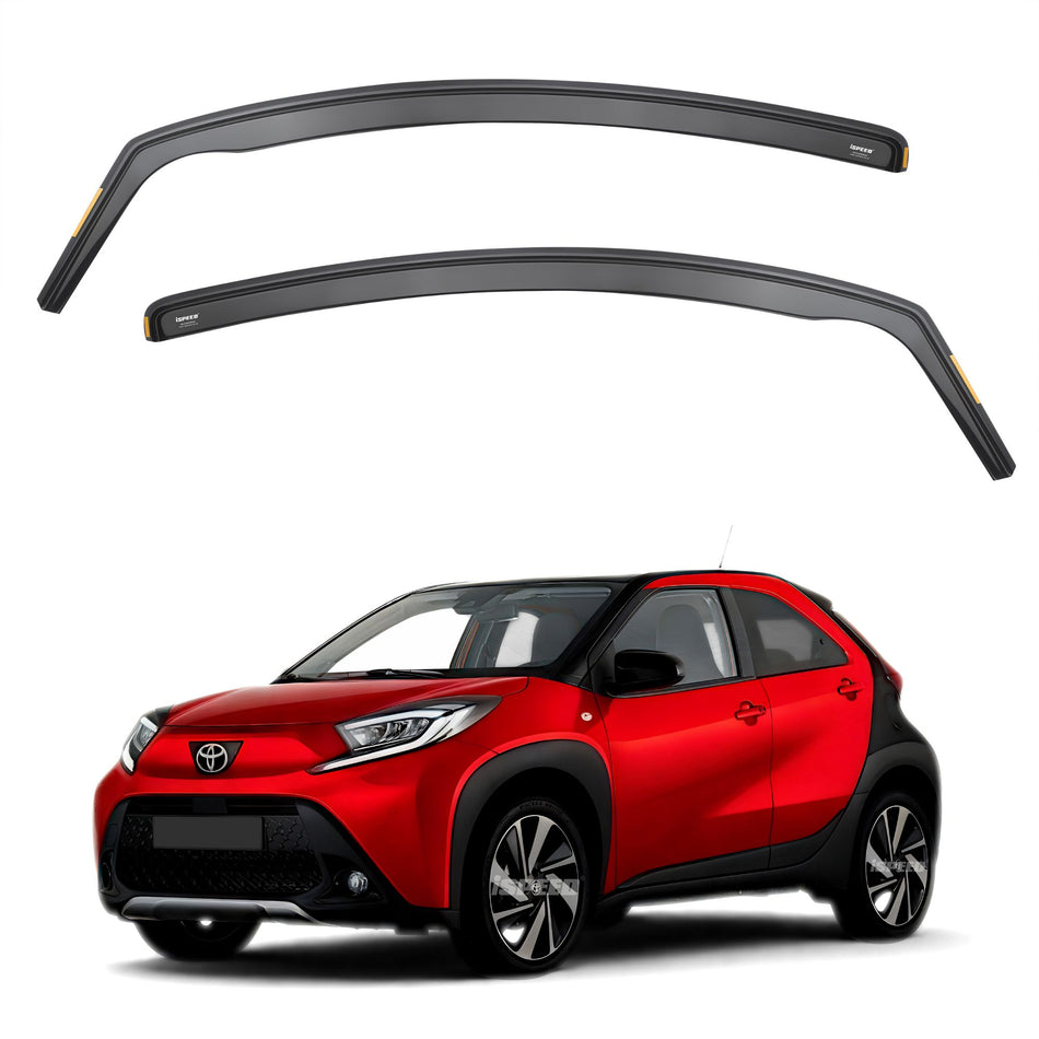 ISPEED Toyota Aygo X 2022-2026 5-Door SUV Wind Deflectors 2pc Set (Front Only) - 2022 2023 2024 2025 2026