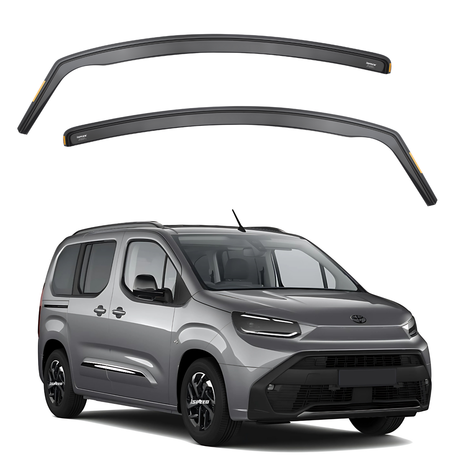 Toyota Proace City / Proace City Verso 2018-2025 Wind Deflectors 2pc Set