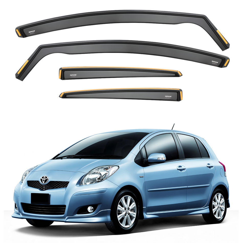 Toyota Yaris MK2 2005-2011 5-Door Hatchback Wind Deflectors 4pc Set