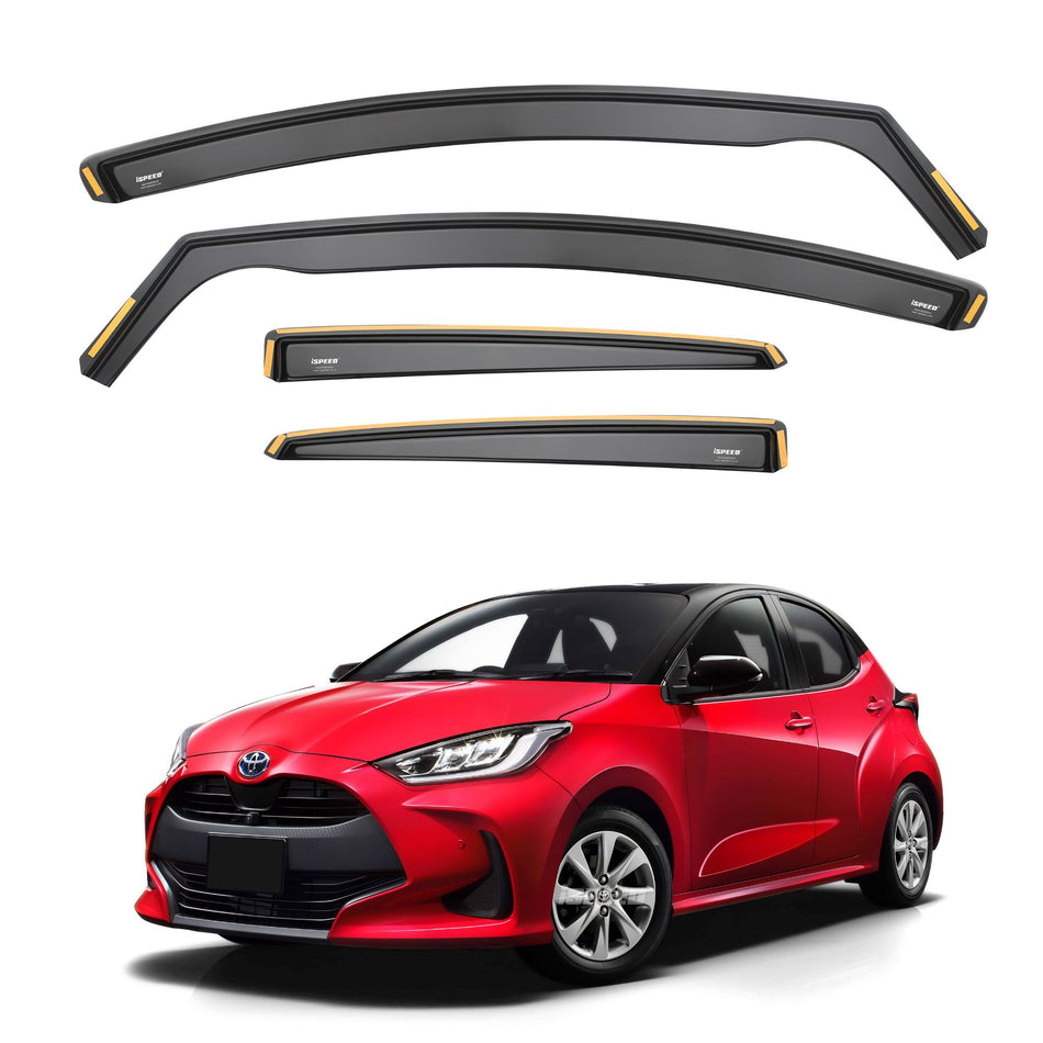 ISPEED Toyota Yaris MK4 2019-2026 Wind Deflectors - 201 2020 2021 2022 2023 2024 2025 2026