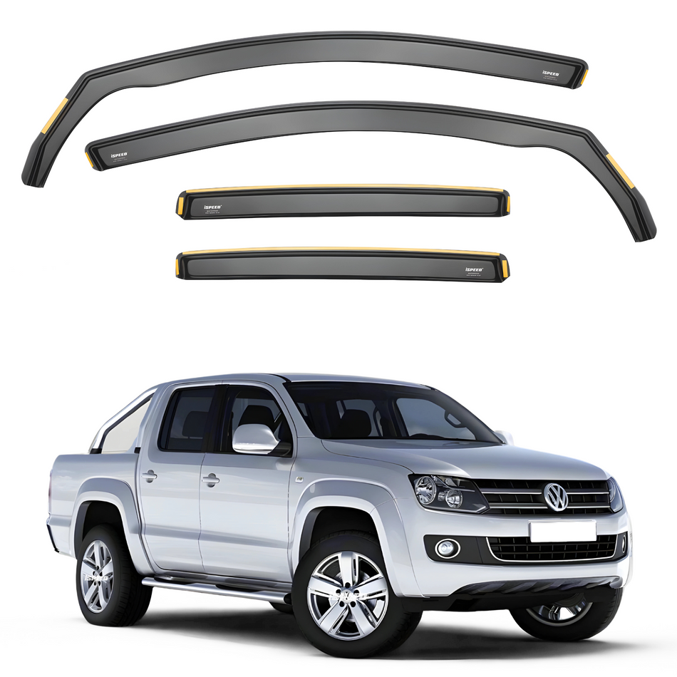 VW Amarok Double Cab MK1 2010-2020 Wind Deflectors 4pc Set