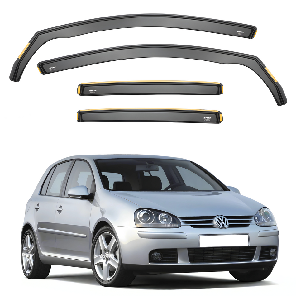 VW Golf MK5 2004-2009 5-Door Hatchback Wind Deflectors 4pc Set