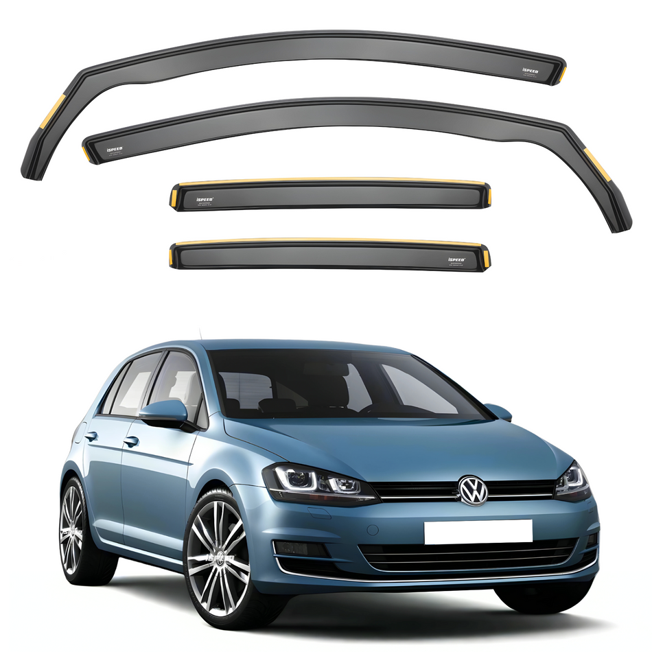 VW Golf MK7 2012-2020 5-Door Hatchback Wind Deflectors 4pc Set