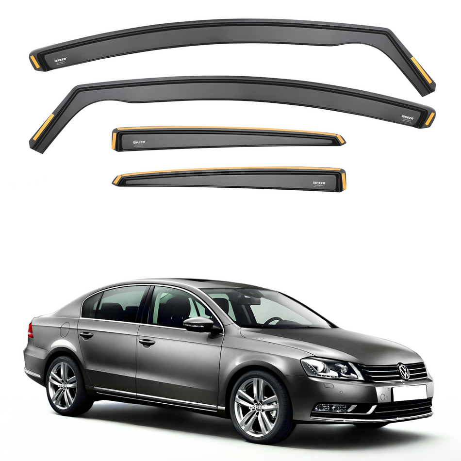 VW Passat B6/B7 2005-2014 4-Door Saloon Wind Deflectors 4pc Set