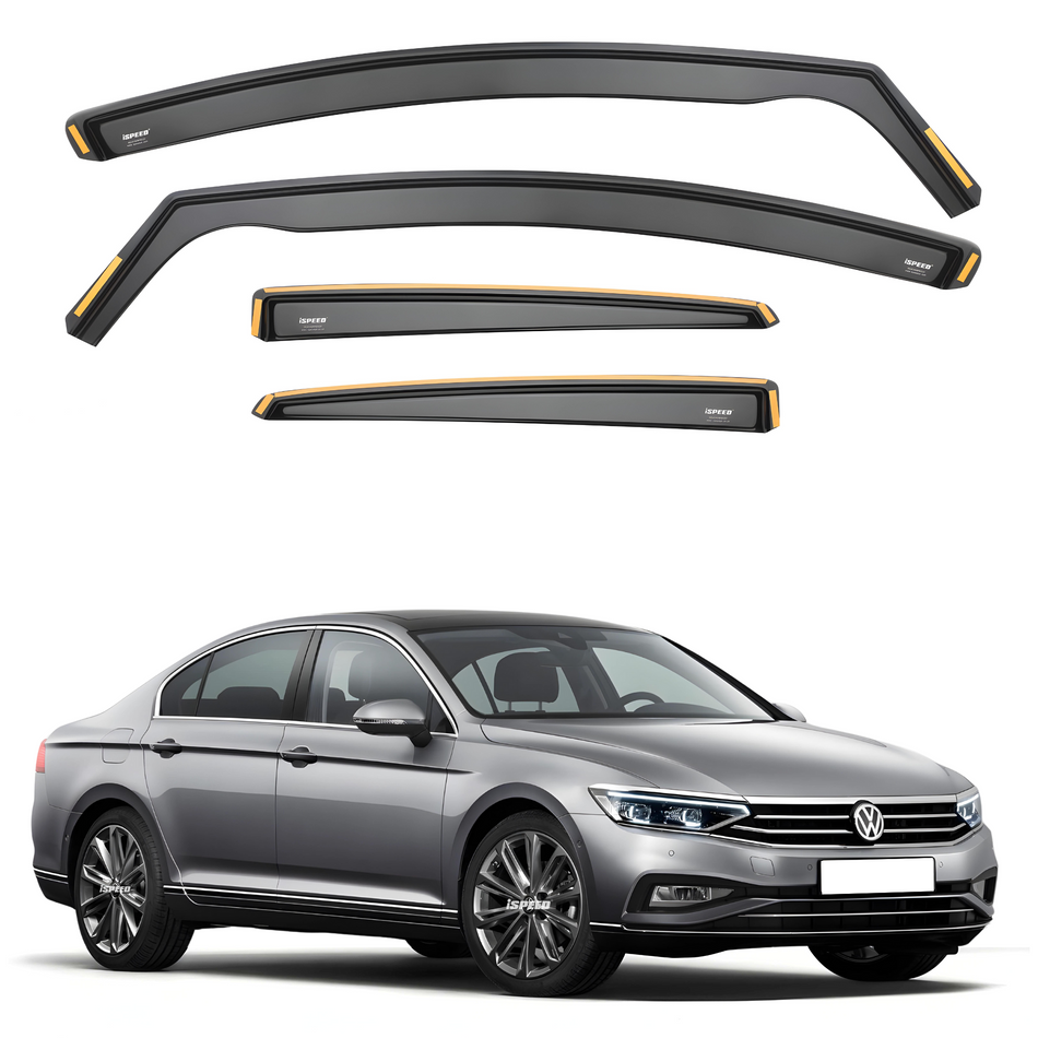 VW Passat B8 2014-2022 4-Door Saloon Wind Deflectors 4pc Set