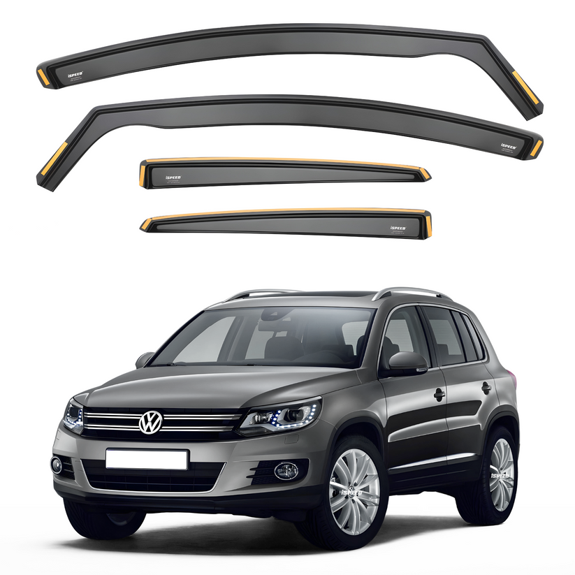 VW Tiguan MK1 20072016 Wind Deflectors 4pc Set (Does Not Fit Allspace