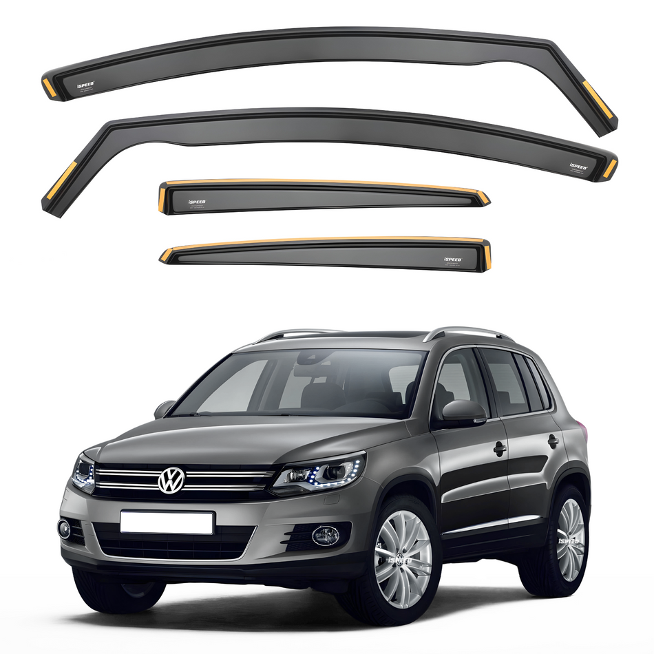 VW Tiguan MK1 2007-2016 Wind Deflectors 4pc Set (Does Not Fit Allspace)