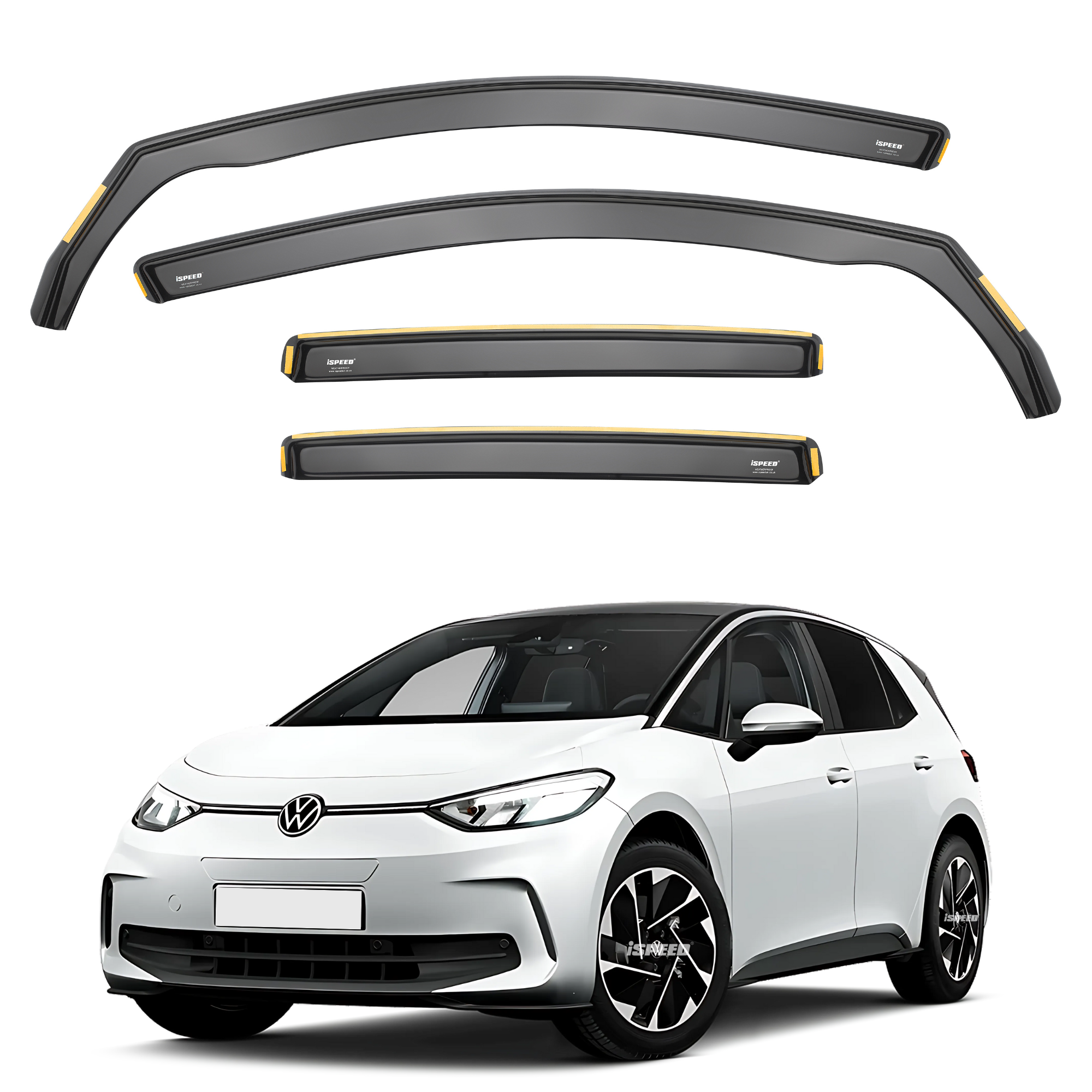 ISPEED Wind Deflectors – For Mazda CX-30 5-Door (2019-2025) – Dark Tinted, 4pc Set