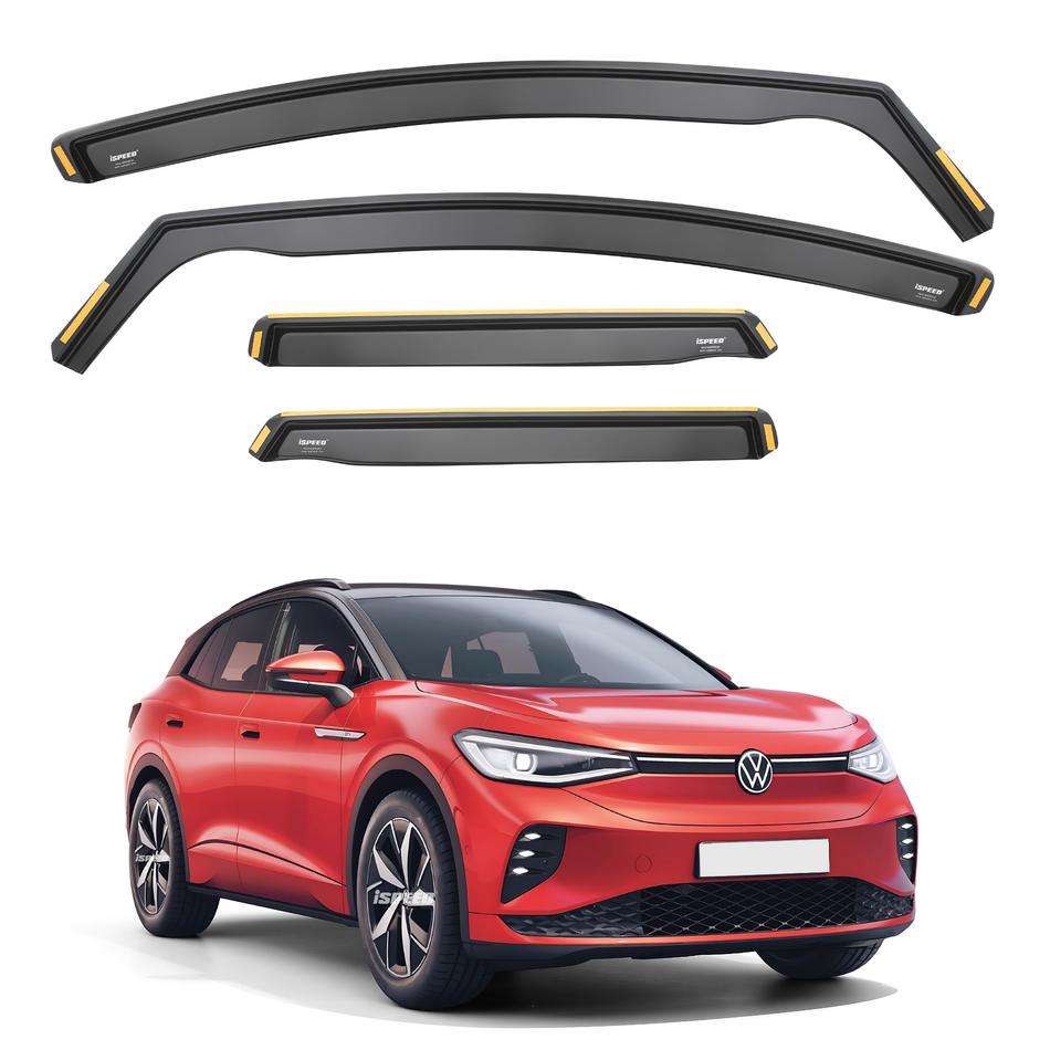 VW ID4 2020-2025 5-Door SUV Wind Deflectors 4pc Set