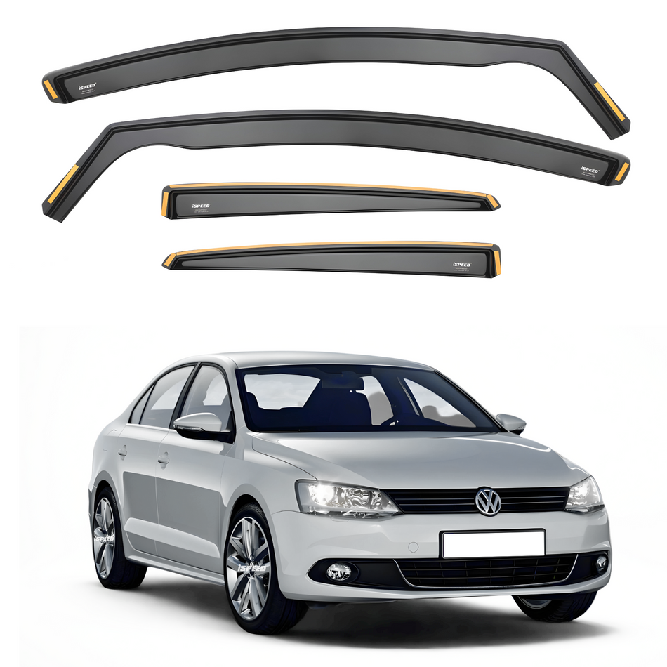 VW Jetta MK6 2011-2018 4-Door Saloon Wind Deflectors 4pc Set