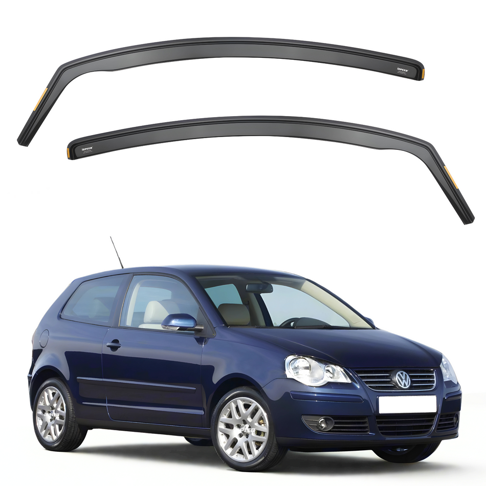 VW Polo MK4 2001-2009 3-Door Hatchback Wind Deflectors 2pc Set