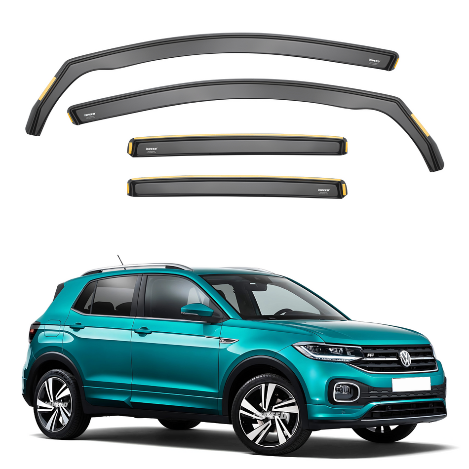 VW T-Cross 2018-2025 5-Door SUV Wind Deflectors 4pc Set