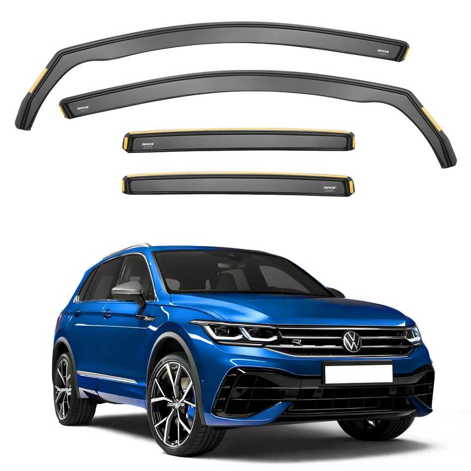 VW Tiguan MK2 2016-2024 Wind Deflectors 4pc Set (Does Not Fit Allspace)